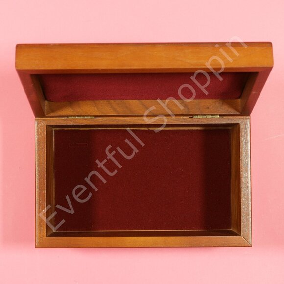 Great Waters Reynolds Plantation Lake Oconee Golf Odds And Ends Wood Box Brown - Picture 6 of 7